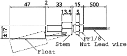液位開關(guān)（液位傳感器/水位開關(guān)）RFS-11A-1尺寸規(guī)格